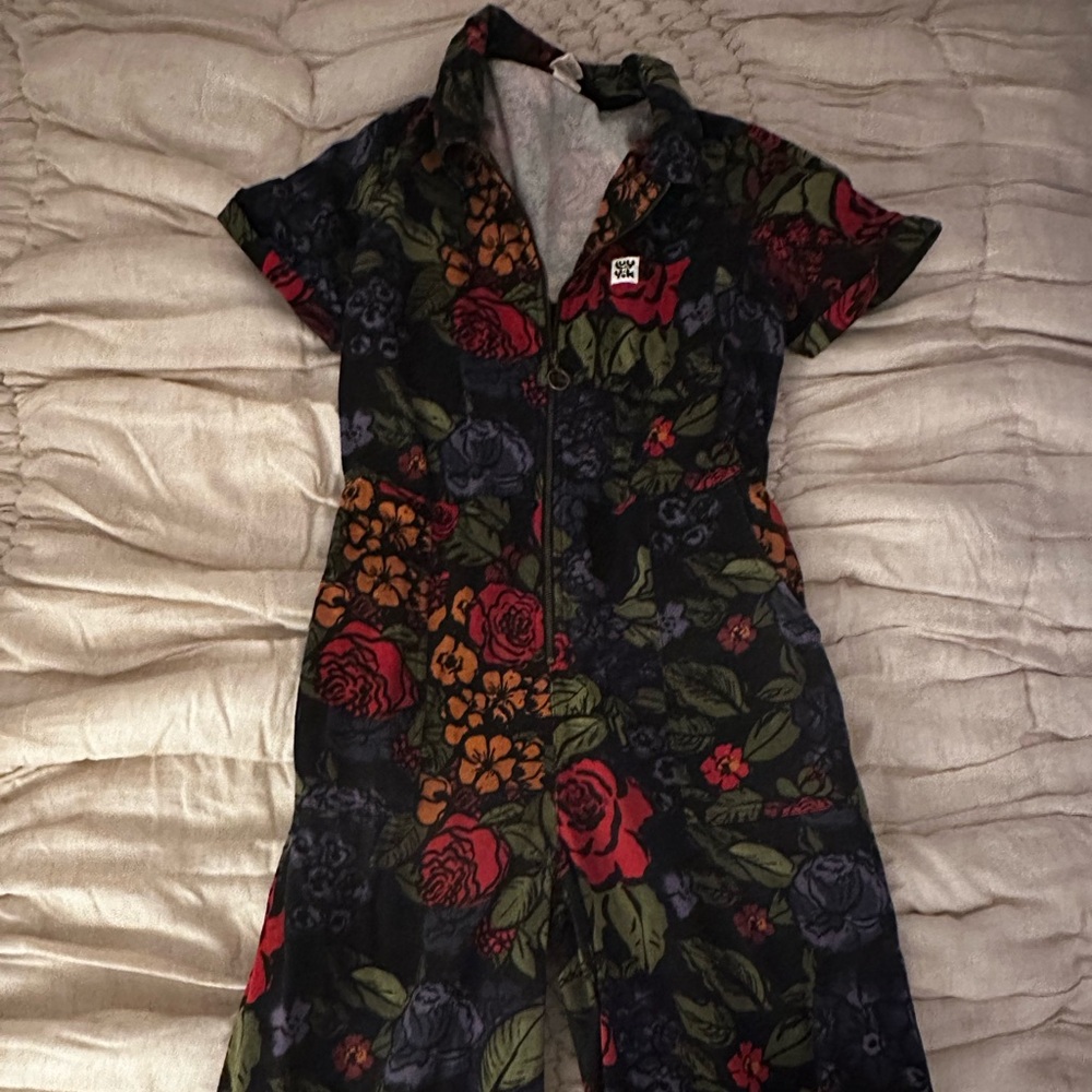 Lucy and Yak Cotton Jumpsuit in Maria Print